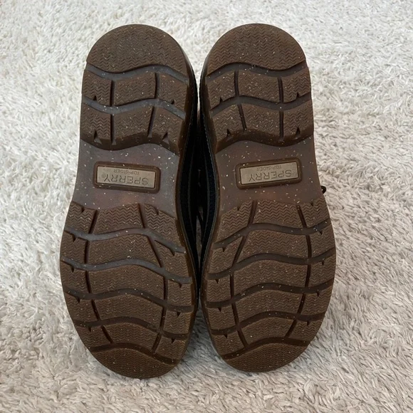 Sperry Tan and Black Shearling-Lined Boots Size 10.5 - Picture 9 of 9